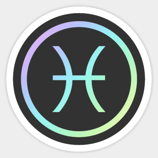 Rainbow Zodiac - Pisces Sticker